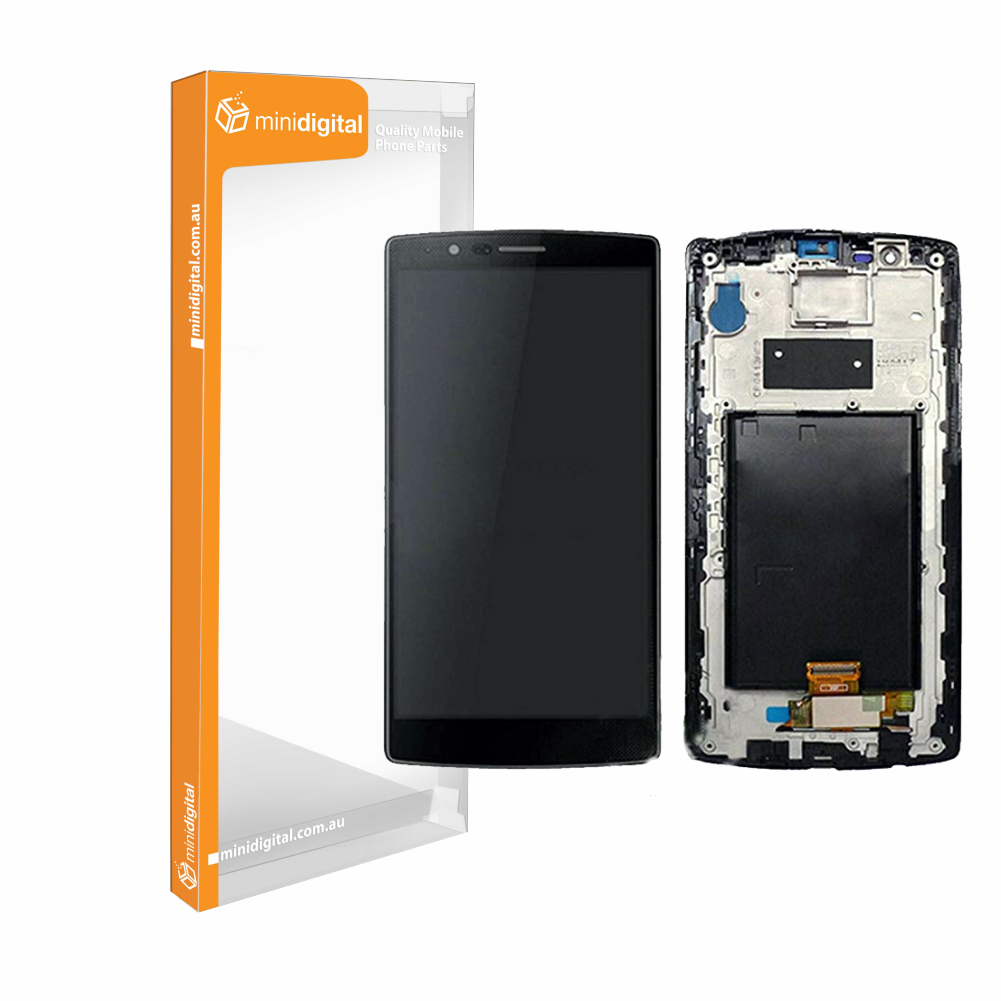 LG G3 Framed LCD Digitizer Touch Screen Combo Black