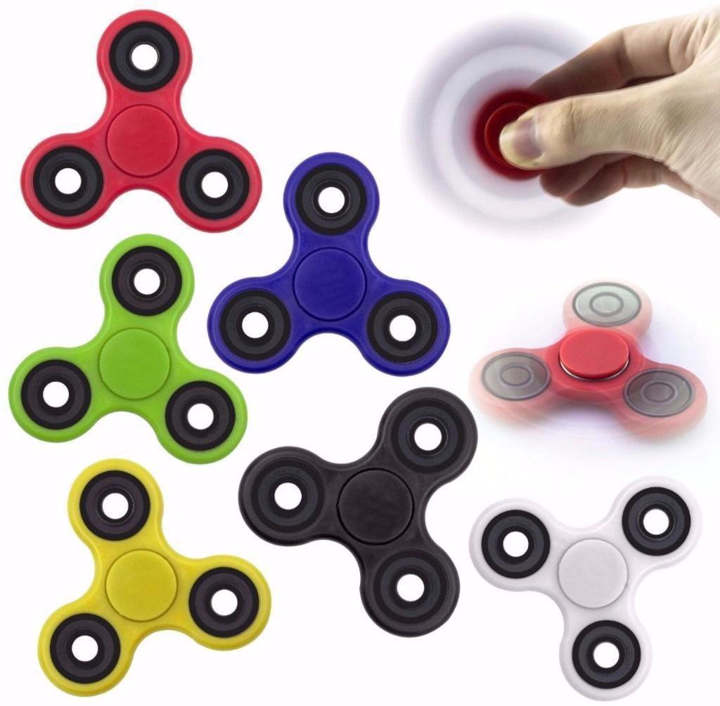 Red Tri Plastic fidget spinner