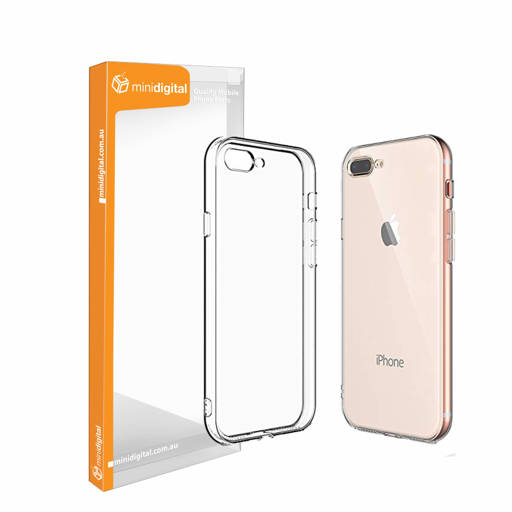 Clear rubber gel TPU case for iPhone 7