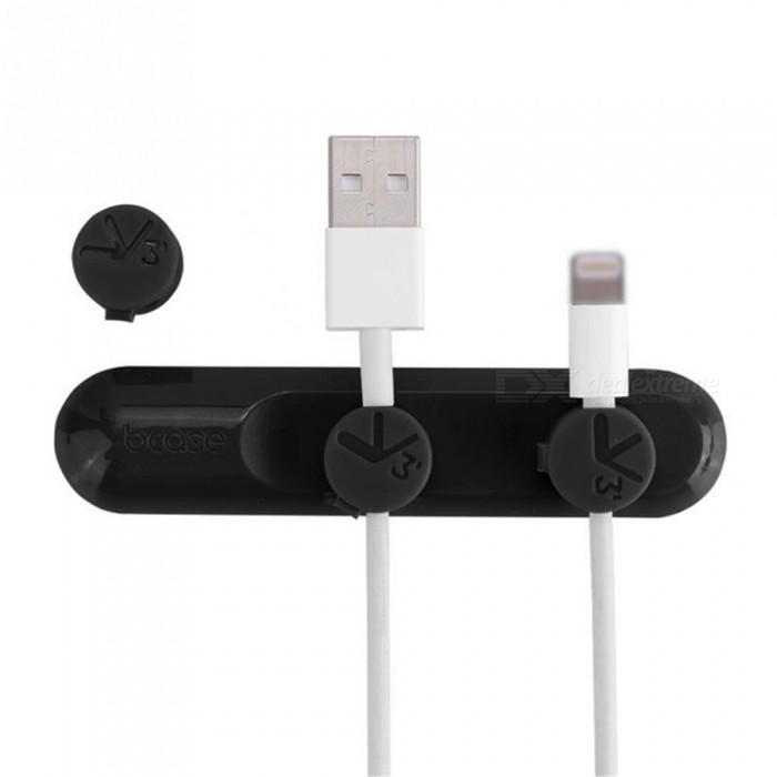 T'UP magnetic USB cable organiser black