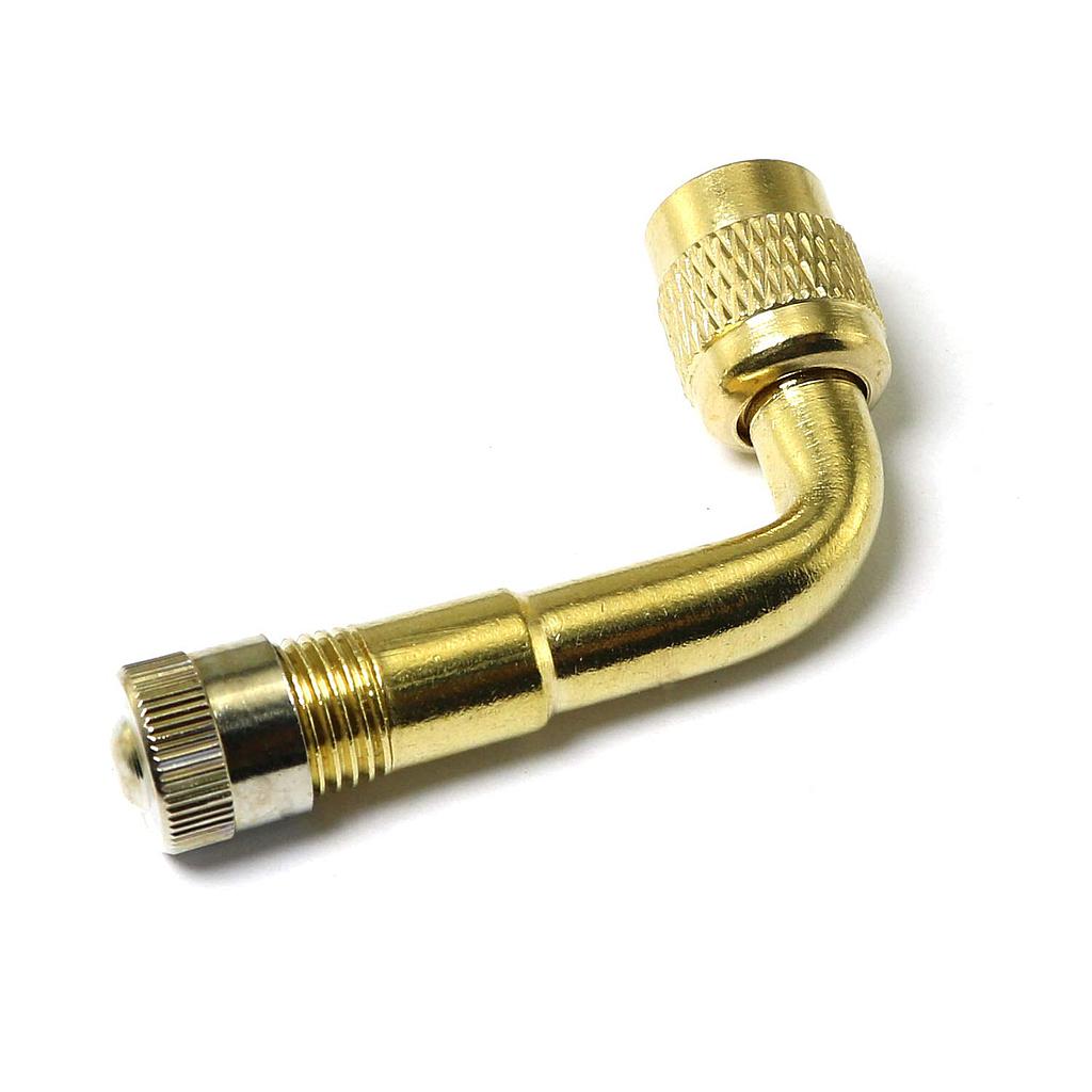 90 degree Valve Extension Tyre Brass Stem Adapter Core Cap Car Bike Truck