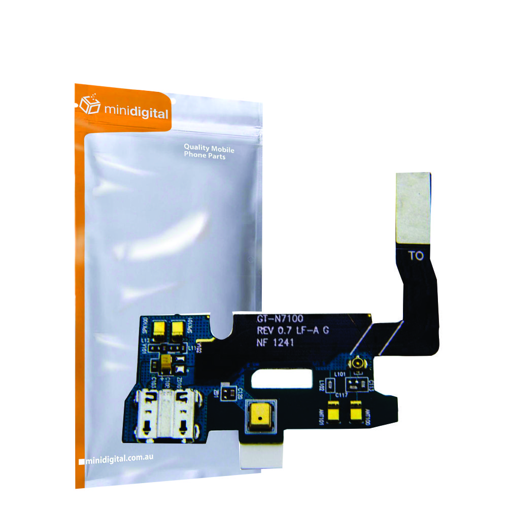Samsung Galaxy N7105 Note 2 4g charge port flex with mic
