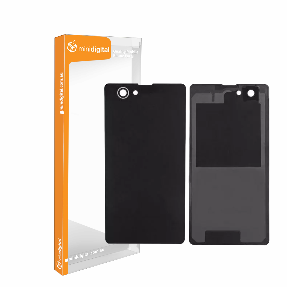 Back Cover Black with Adhesive for Sony Xperia Z1