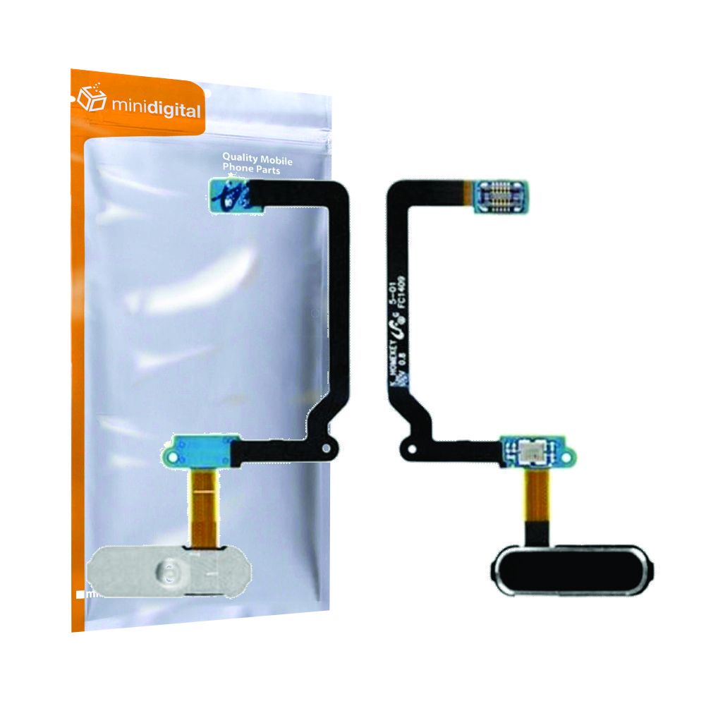 Black Home Button & Flex for Samsung Galaxy Note 4
