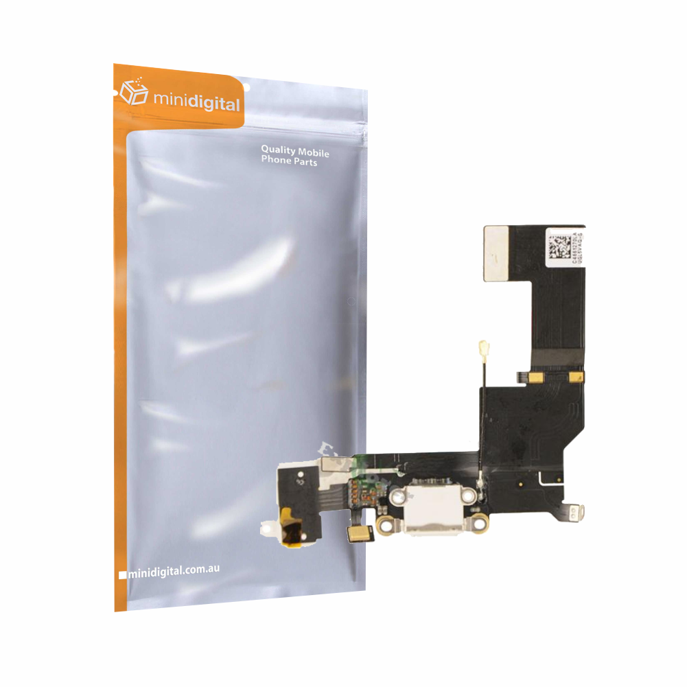 White USB Charge Port Flex for iPhone 5SE