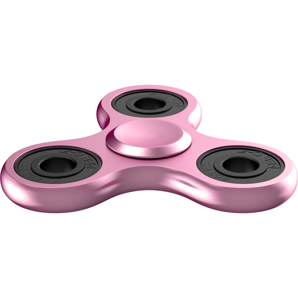 Pink Tri aluminium alloy fidget spinner