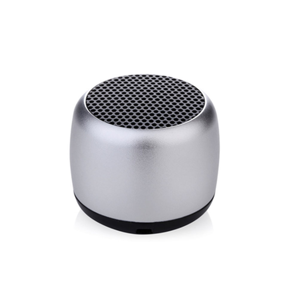 Micro bluetooth 4.1 speaker blue  coin size silver