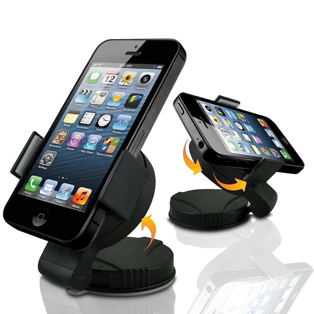 Compact Universal car windscreen mount for mobile phones