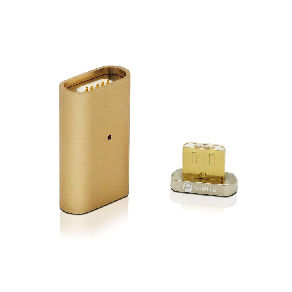 Magnetic Female Micro USB to Micro USB Adapter