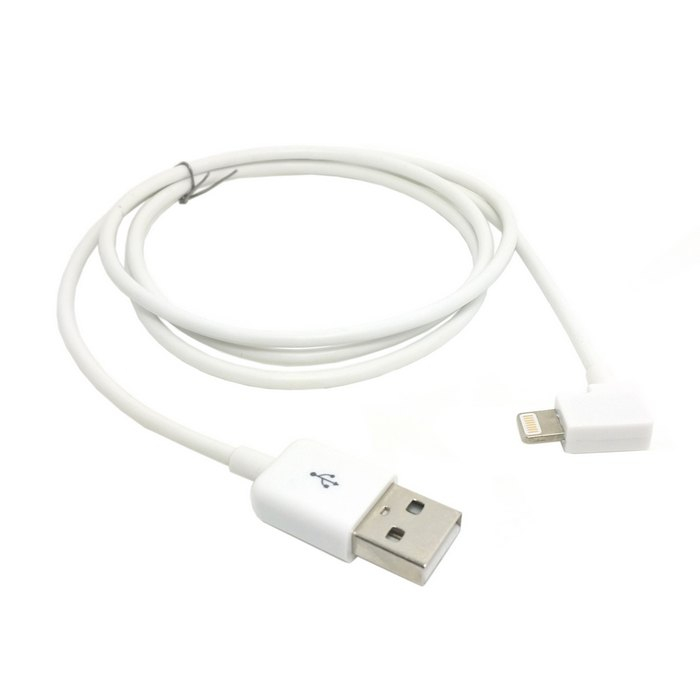 90 Degree right angle 8 Pin to USB Data Sync Charging Cable