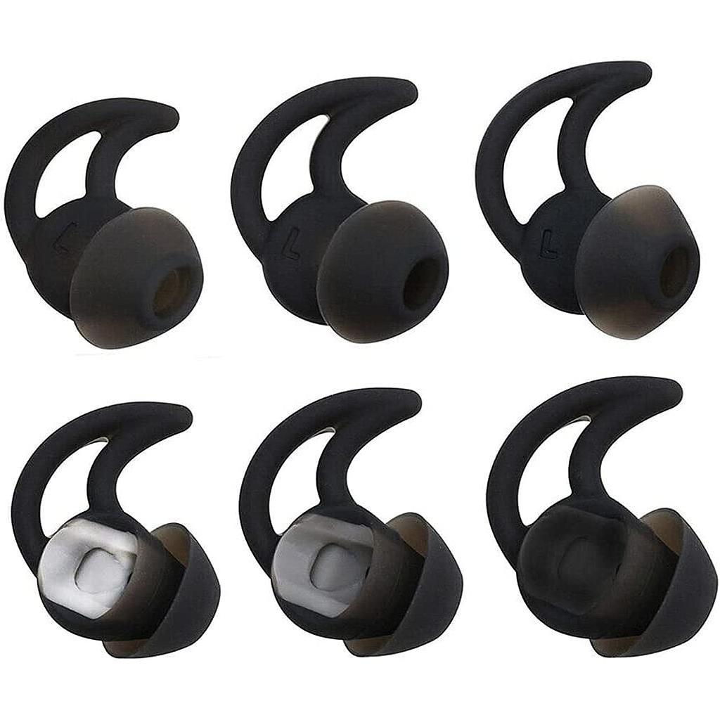 6pcs Silicone In-ear Earbud Tips Protector Covers For Bose Soundsport Qc20, Qc30