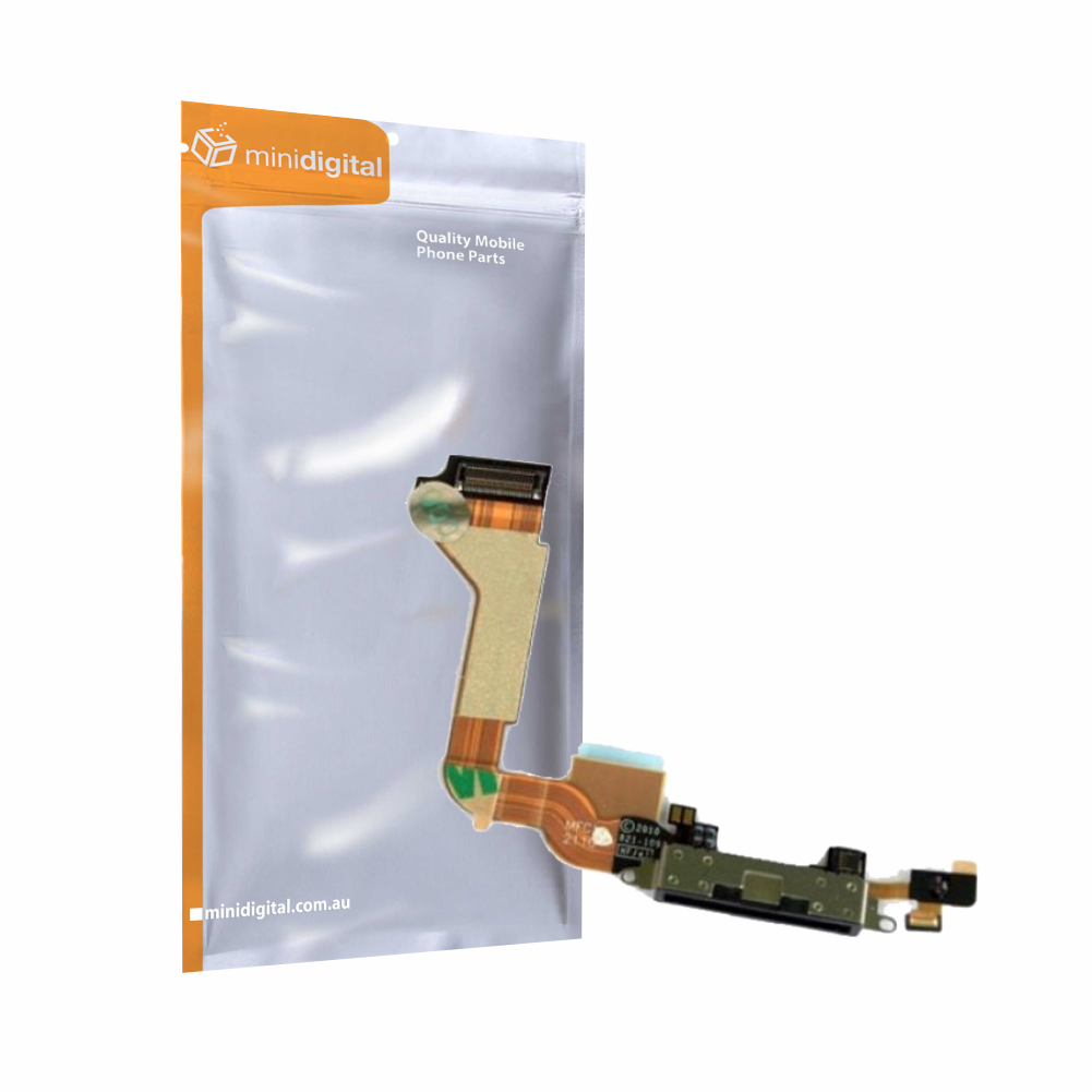 for iPhone 4 Charge Port Microphone Flex Black