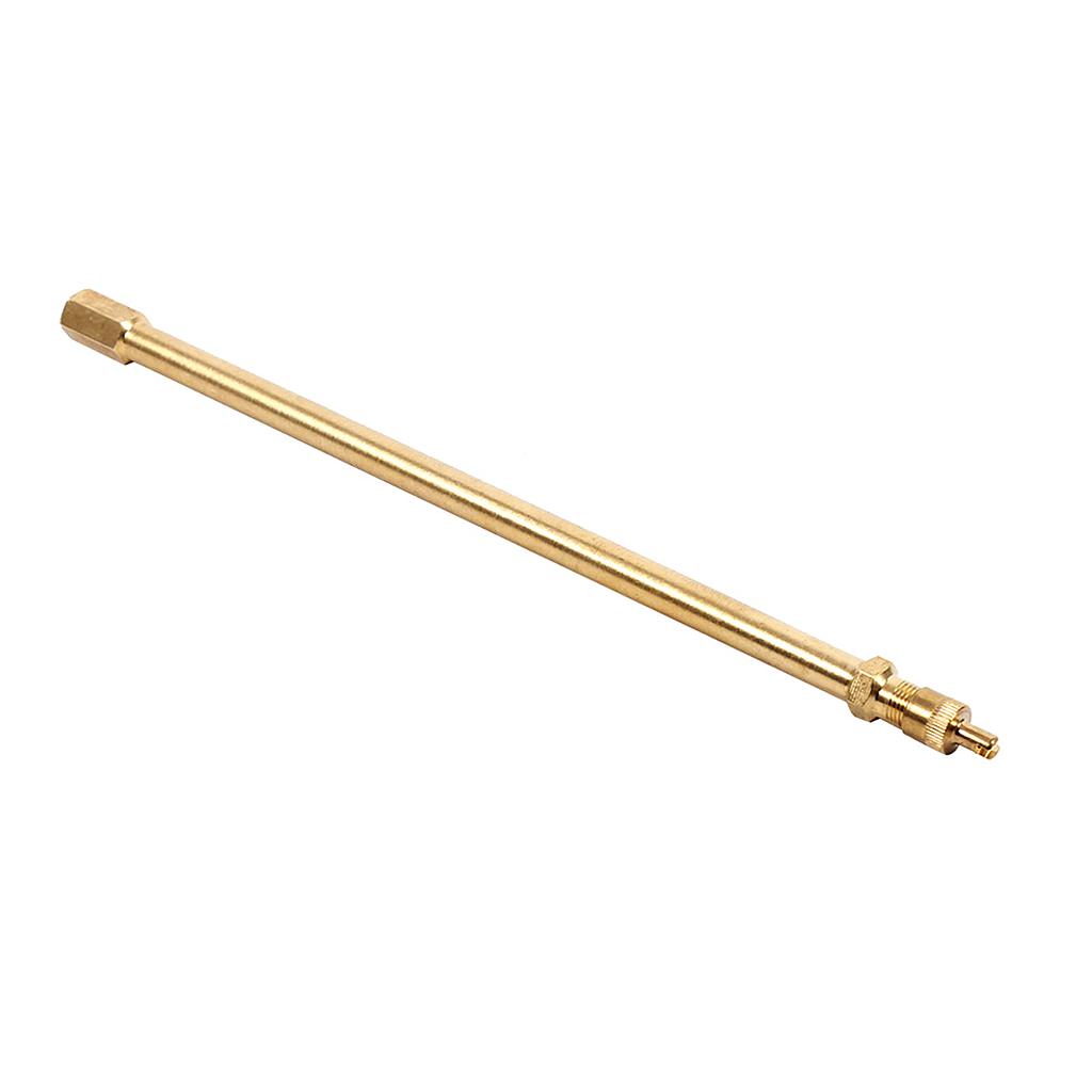 Valve extension tyre stem adapter straight 200mm brass truck 4x4 cap