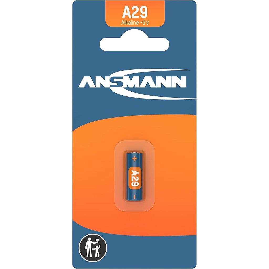 Ansmann A29 9V Alkaline Battery 25A 29A 32A L822 LR29 MN29 GP25A GP29A GP32A