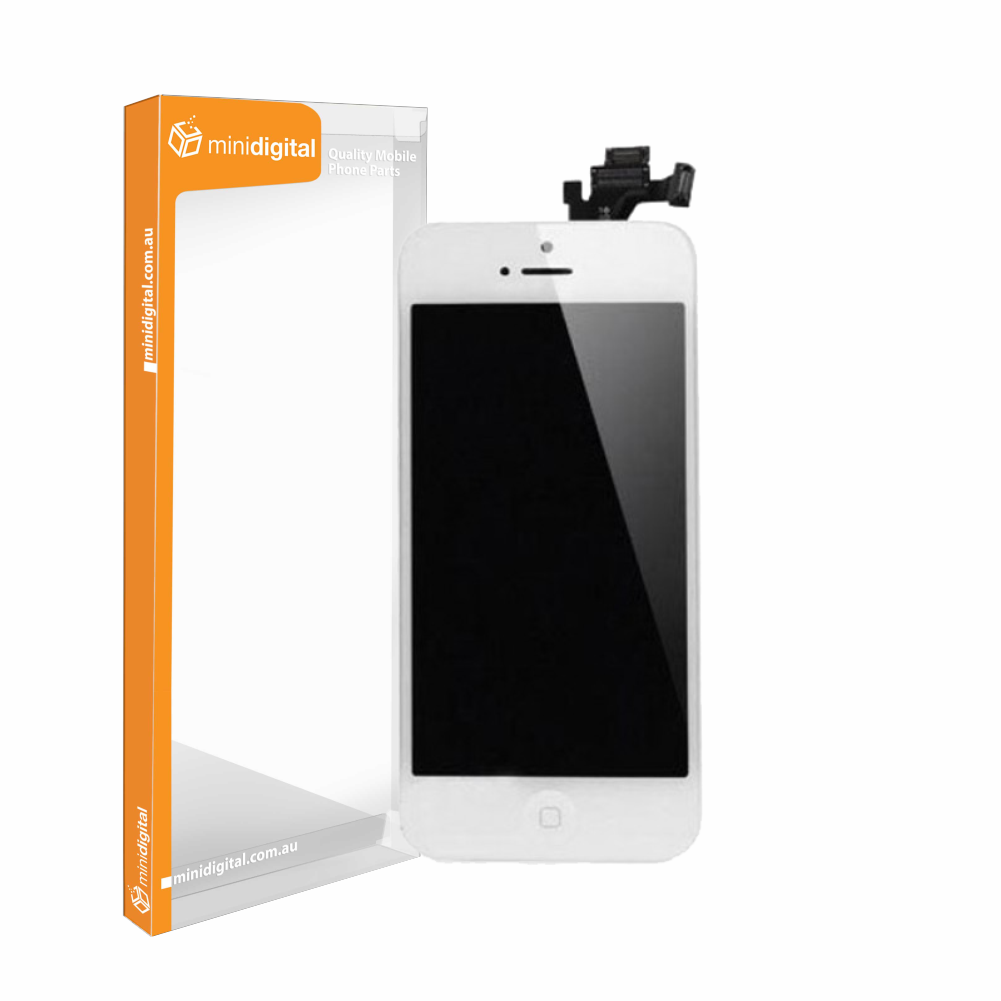 White LCD and touch screen assembly for iPhone 5